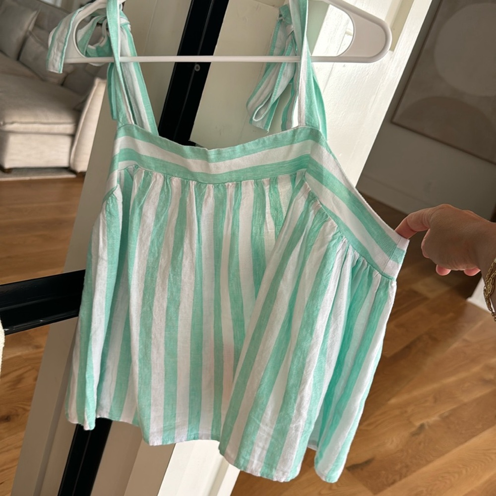 Stoney Clover for Target Striped Linen Tank Top